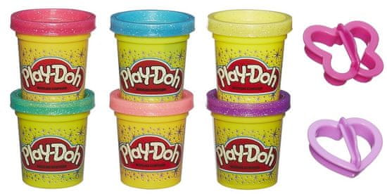 Play-Doh Třpytivá sada 6ks