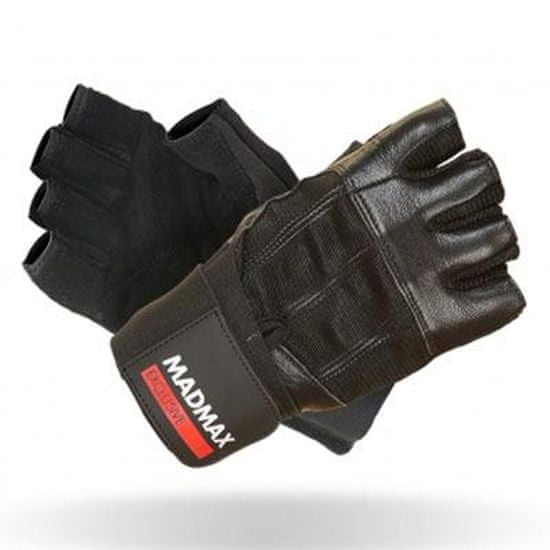 Mad Max Fitness rukavice Professional Exclusive 269 s omotávkou - černé