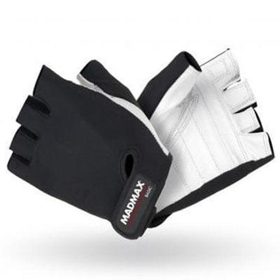 Mad Max Fitness rukavice Basic 250 - bílé/černé