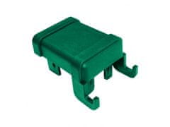 Čepička PVC pro sloupek PILODEL 60×40 mm s háčky na čele, zelená