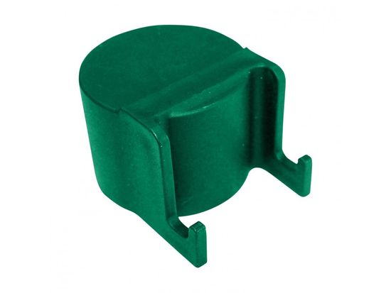 Čepička PVC pro sloupek průměr 48 mm s háčky na čele, zelená