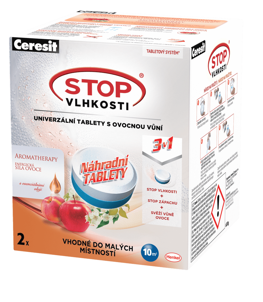 Ceresit Stop vlhkosti Micro - tablety energické ovoce, 2 ks - rozbaleno