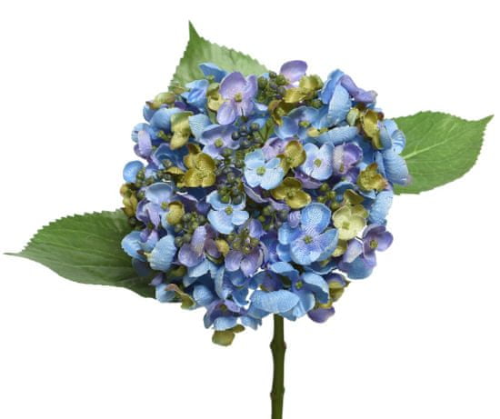 Kaemingk Hortenzie, polyester - modrá