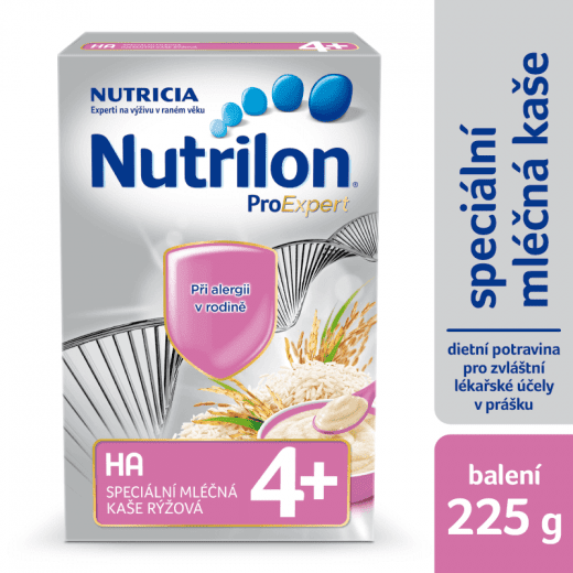 Nutrilon Proexpert mléčná HA kaše rýžová, 225g exp. březen 2019