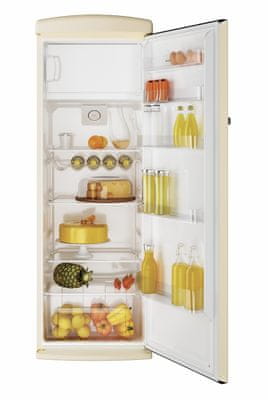  Praktické, pohodlné a funkční vnitřní uspořádání chladničky Candy CVRO 6174W 