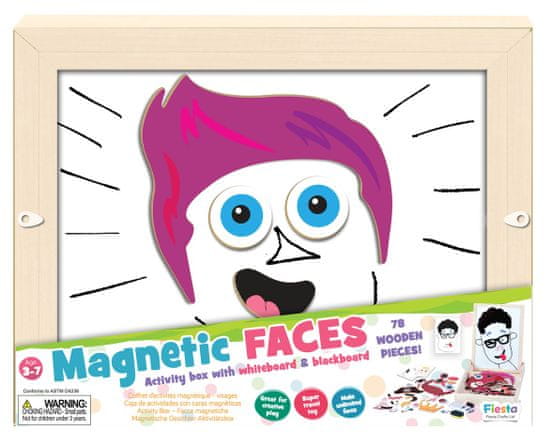 Fiesta Crafts Magnetická mozaika - Obličeje
