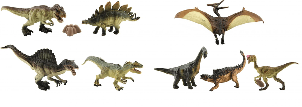 Levně Teddies Sada dinosaurů 8 ks