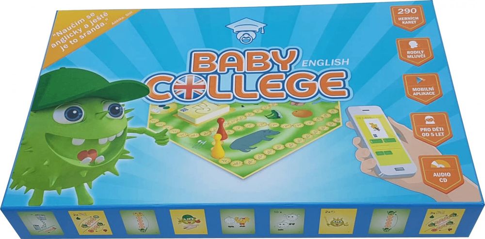 Teddies Baby College English - stolní naučná hra s CD