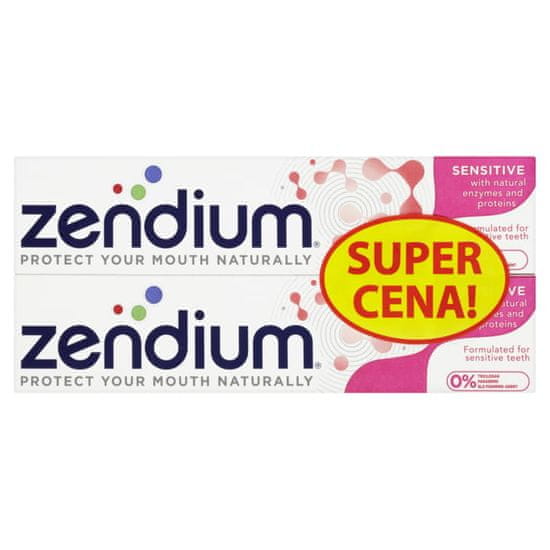 zendium Zubní pasta Sensitive duopack 2 x 75 ml