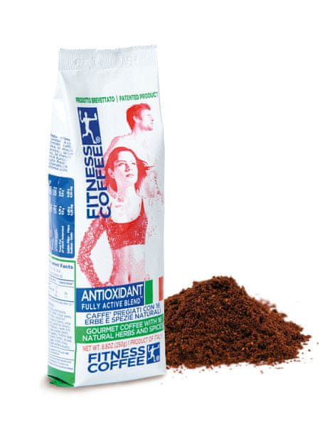 Levně Fitness coffee Antioxidant fully active blend 250 g mletá káva