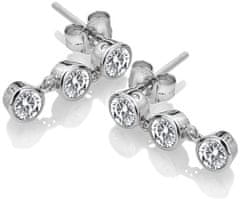 Hot Diamonds Stříbrné náušnice s topazy a pravým diamantem Willow DE585
