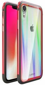 Luphie CASE Aurora Condom Aluminium Frame + TPU Case Red/Crystal pro iPhone XR 2442693