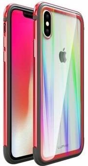 Luphie CASE Aurora Condom Aluminium Frame + TPU Case Red/Crystal pro iPhone XS Max 2442691