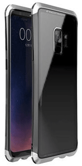 Luphie CASE Double Dragon Aluminium Hard Case Black/Silver pro Samsung G960 Galaxy S9 2441744