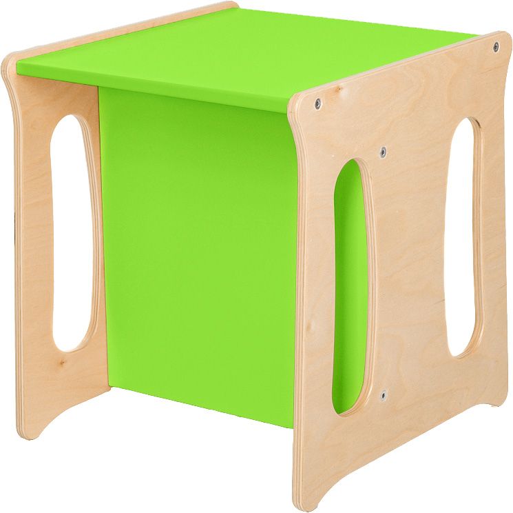 Wood Partner Dětská židle UNIVE 3v1 lak/zelená