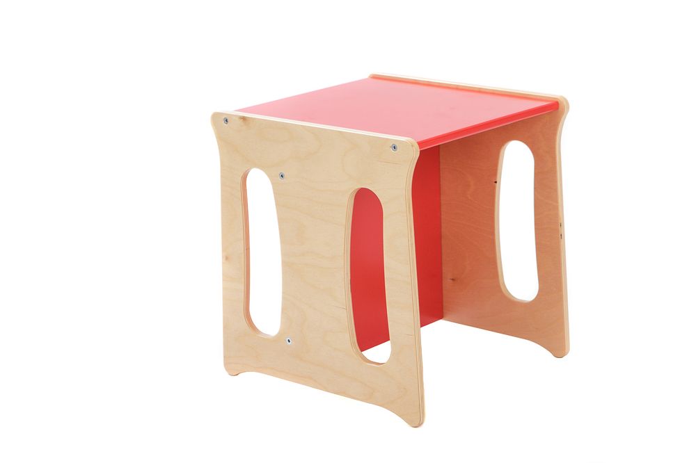 Wood Partner Dětská židle UNIVE 3v1 lak/červená