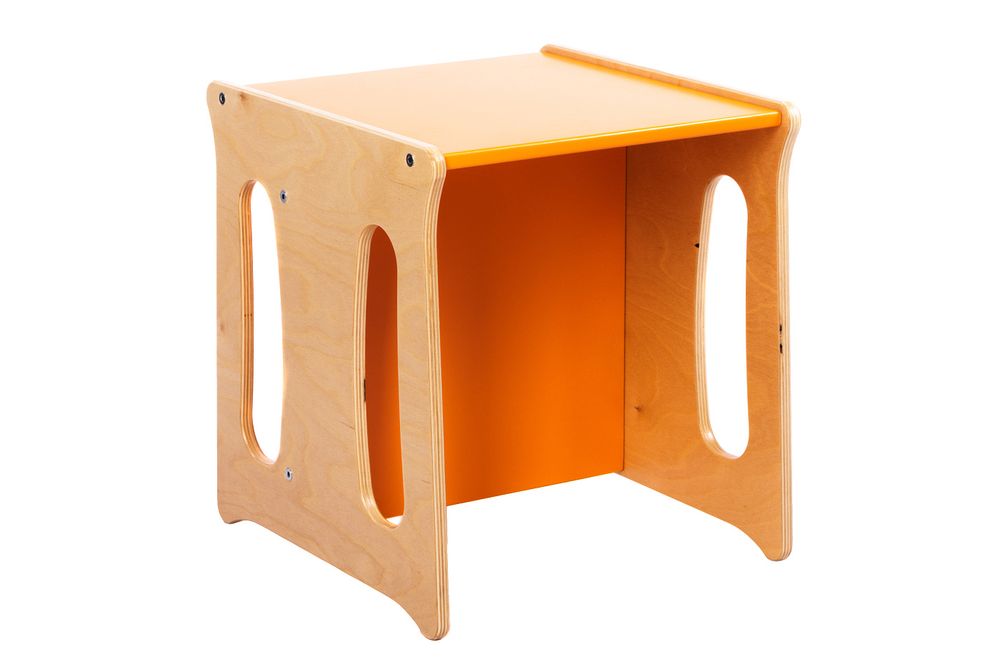 Wood Partner Dětská židle UNIVE 3v1 lak/oranžová