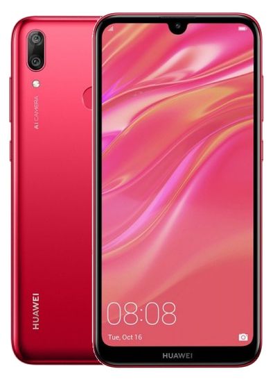 Huawei Y7 2019, 3GB/32GB, Coral Red - rozbaleno