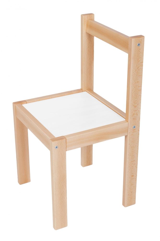 Wood Partner Dětská židlička ROBI lak/bílá