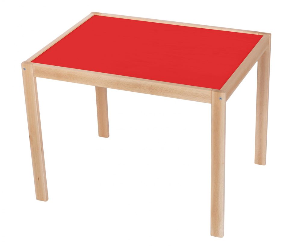 Wood Partner Dětský stůl ROBI lak/červená