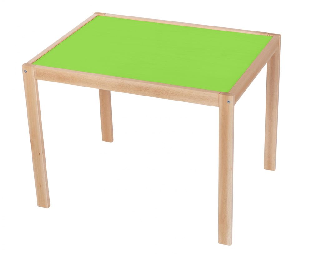 Wood Partner Dětský stůl ROBI lak/zelená