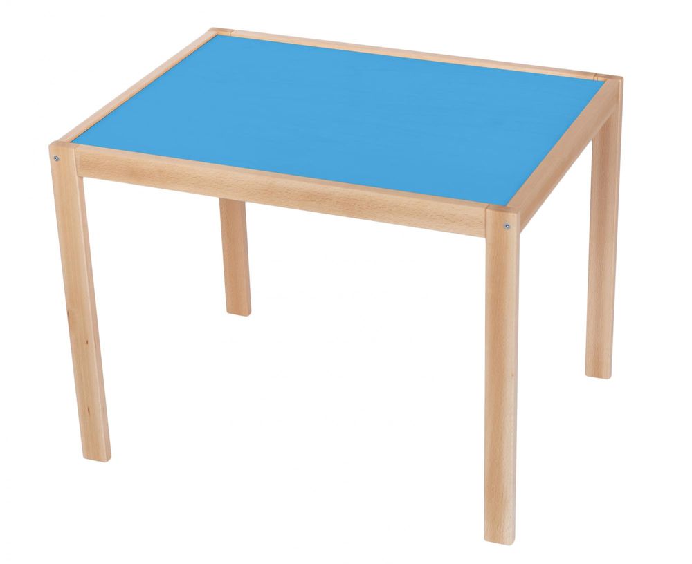 Wood Partner Dětský stůl ROBI lak/modrá