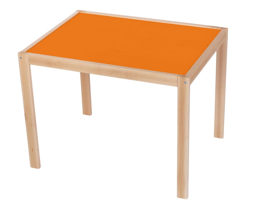 Wood Partner Dětský stůl ROBI lak/oranžová