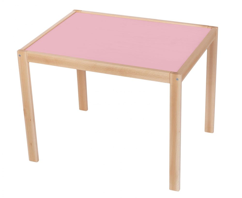 Wood Partner Dětský stůl ROBI lak/růžová