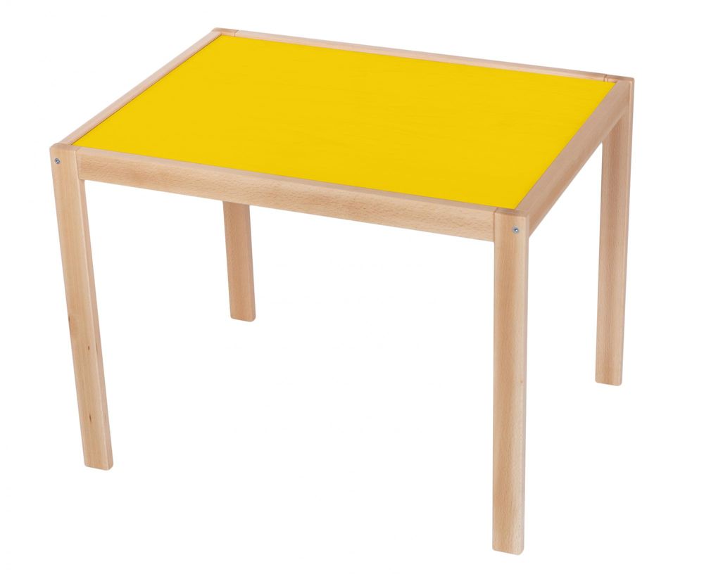 Wood Partner Dětský stůl ROBI lak/žlutá