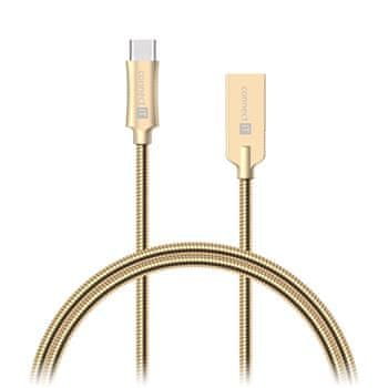 Connect IT Wirez Steel Knight USB-C - USB, metallic gold, 1 m CCA-5010-GD