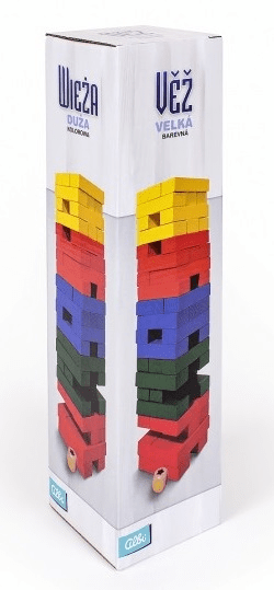 Levně Albi Věž barevná velká s kostkou