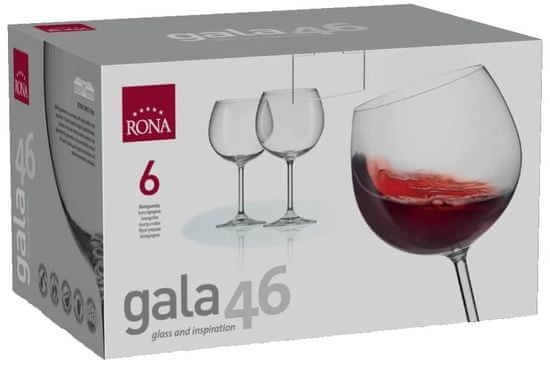 Rona Select Sklenice GALA červené víno 460 ml 6ks