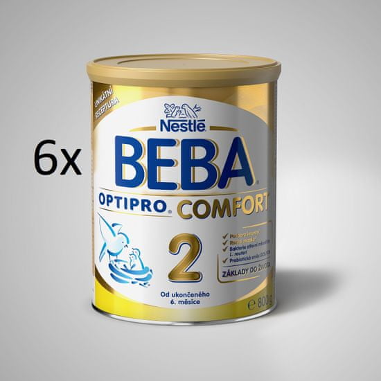 Nestlé BEBA OPTIPRO Comfort 2 kojenecké mléko - 6x800g