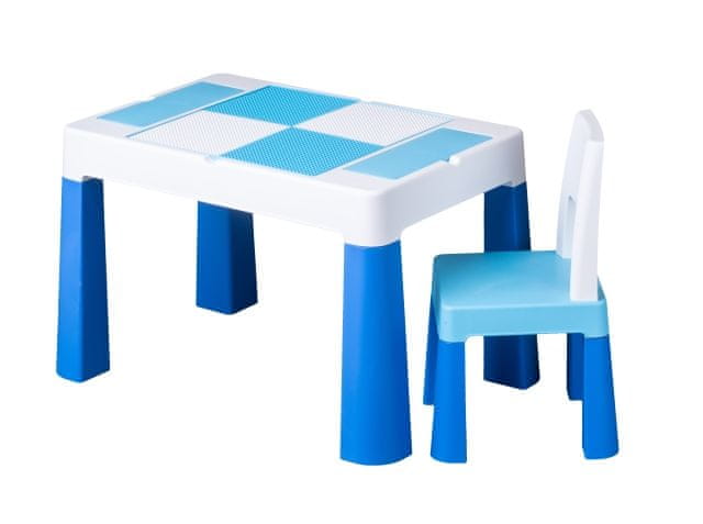 Levně Tega Baby Sada nábytku pro děti Multifun - stoleček a židlička - modrá