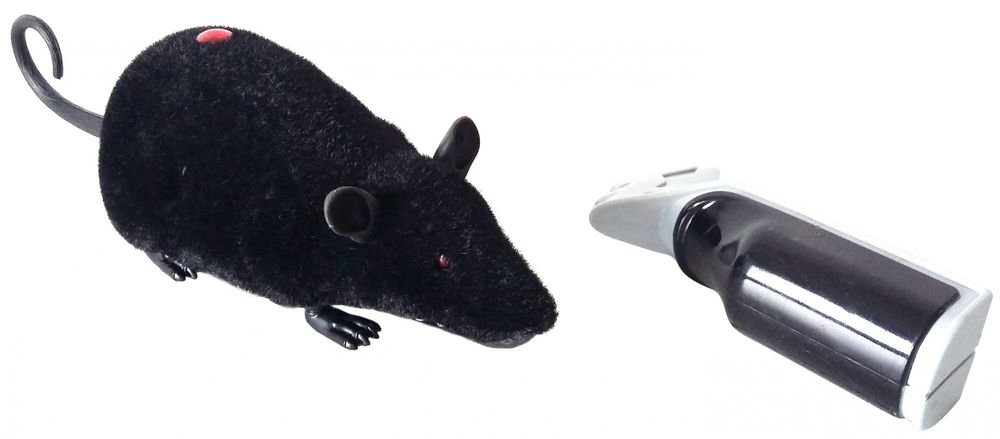Levně Mac Toys Krysa na ovládání - černá
