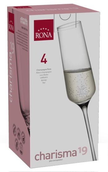 Rona Select Sklenice CHARISMA sekt 190 ml 4 ks