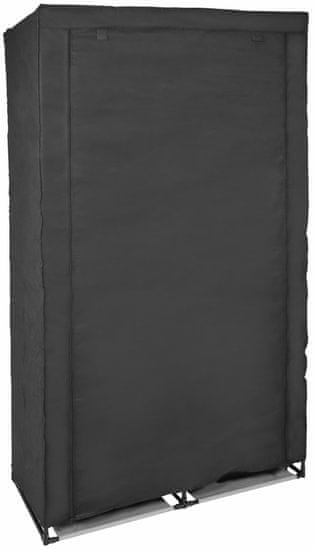 TimeLife Šatní skříň Timelife 169x87cm, černá