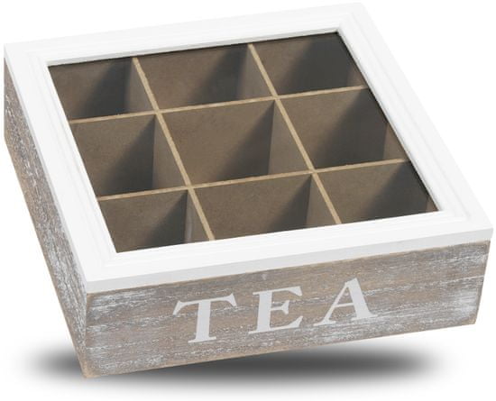 TimeLife Krabička na čaj 9 přihrádek