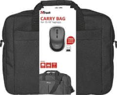 Trust Primo 16" Bag with wireless mouse 21685
