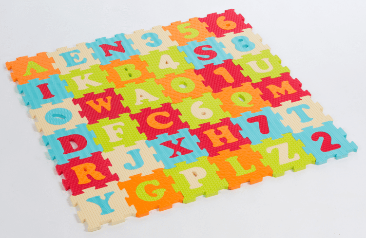 Ludi Puzzle pěnové 90x90 cm písmena a čísla
