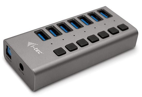 I-TEC USB 3.0 Charging HUB 7 port s napájecím adaptérem 36 W U3CHARGEHUB7