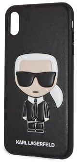 Karl Lagerfeld Ikonik TPU Case Black pro iPhone XS Max KLHCI65IKPUBK - zánovní