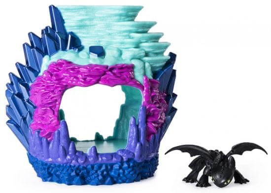 Spin Master Draci 3 Svítící dračí jeskyně s figurkou-Toothless