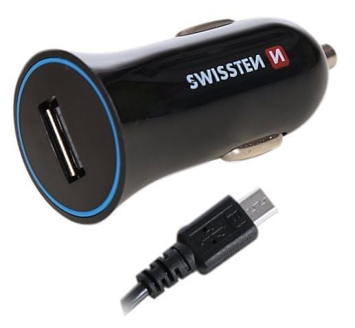 SWISSTEN CL adaptér na USB 1 A Power + kabel microUSB 20110800