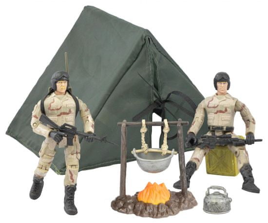 Mac Toys Vojenská sada s figurkou - vojenský stan