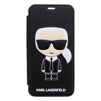 Karl Lagerfeld Ikonik Book Case Black pro iPhone X KLFLBKPXIKPUBK