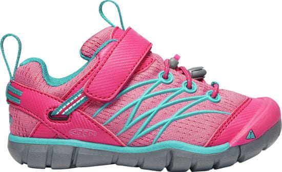 KEEN dívčí outdoorová obuv Chandler Cnx K Bright Pink/Lake Green