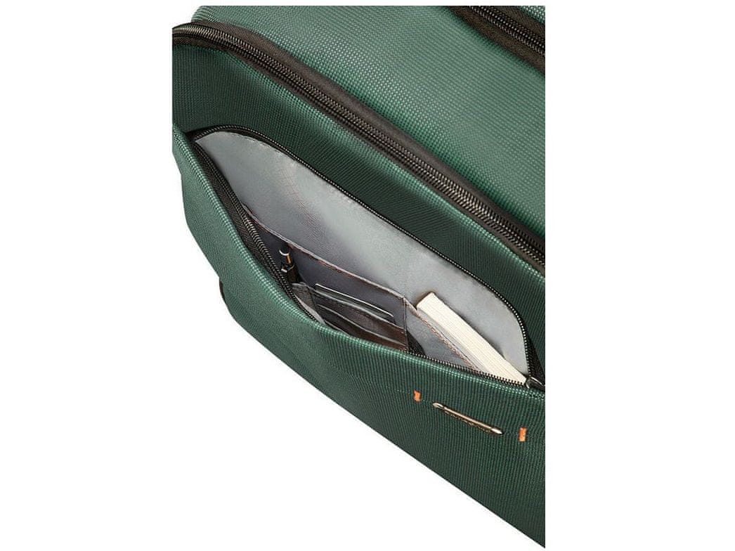 notebook táska Samsonite Network 3 LAPTOP backpack 15.6 Bottle Green CC8*04005 gazdag belső térséggel