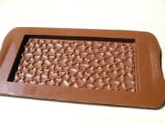 Silikomart Silikonová forma na čokoládu – tabulka srdíčka 