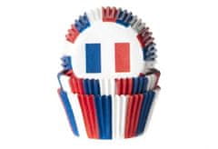 House of Marie Papírový košíček na muffiny vlajka Francie 50ks 